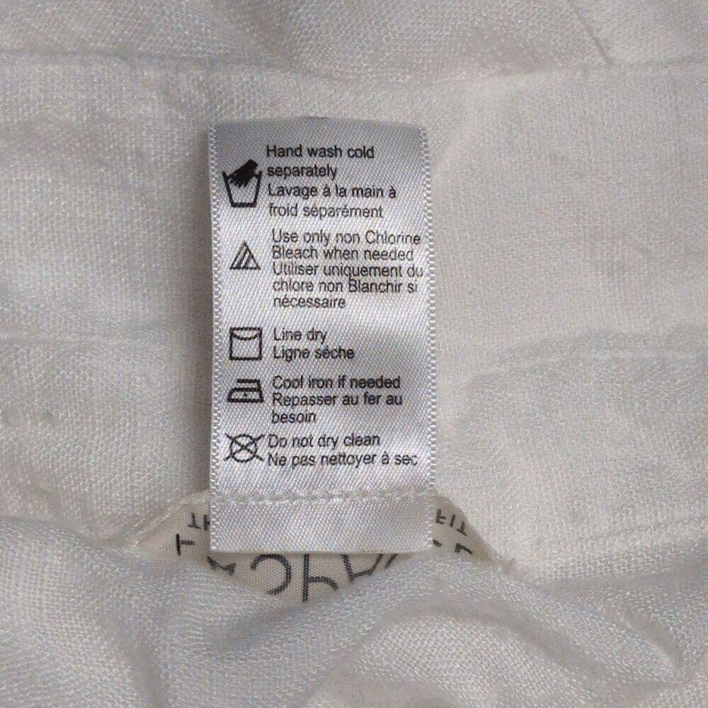 L*Space White Long Button Down Collared Shirt Dress Front Pocket Viscose XS/S - Picture 5 of 6